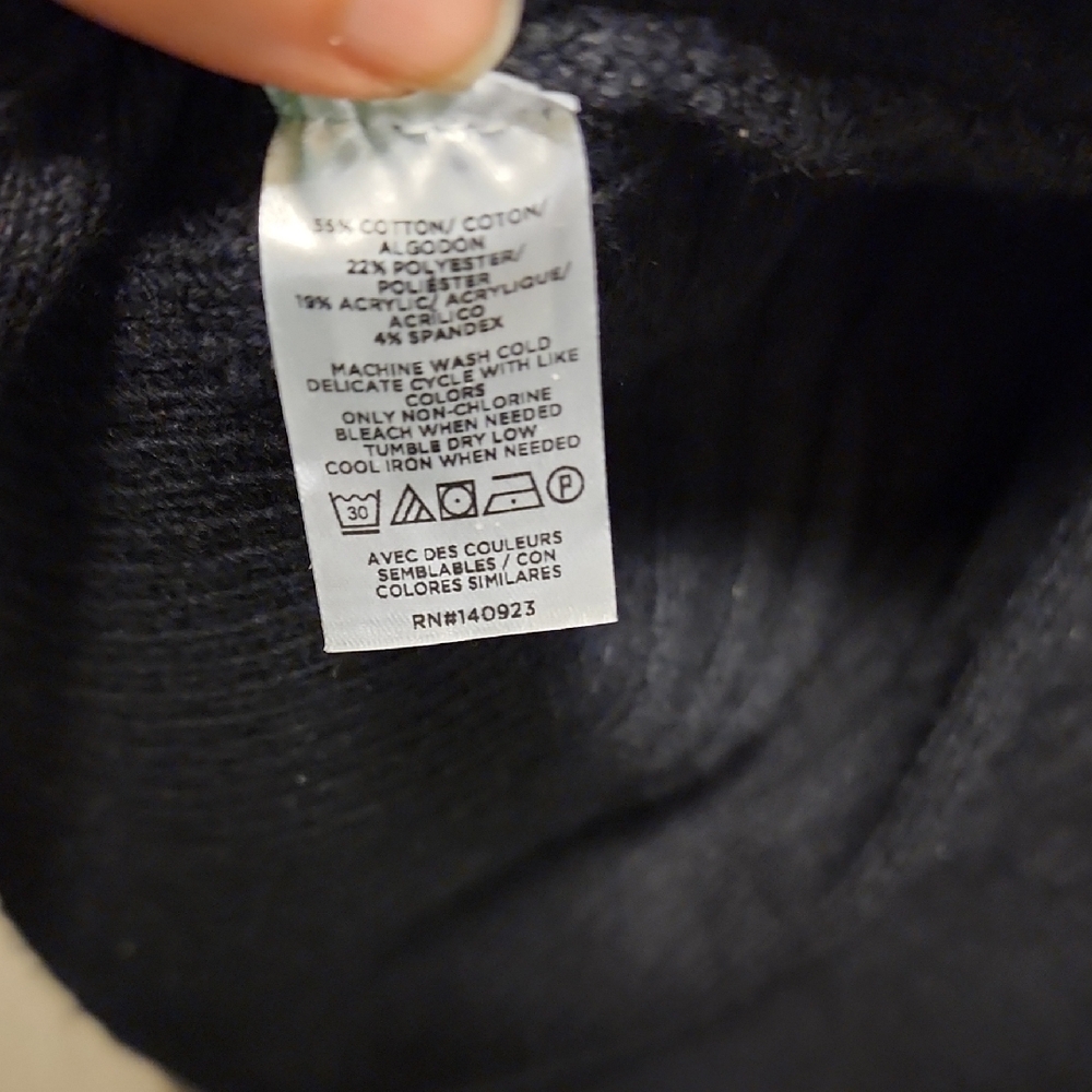 Black Ribbed Open Front Cardigan - Picture 3 of 5
